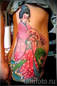 тату гейша фото для статьи про значение татуировки с гейшей - tatufoto.ru - 44