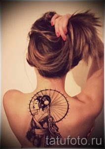 тату гейша фото для статьи про значение татуировки с гейшей - tatufoto.ru - 45