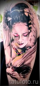 тату гейша фото для статьи про значение татуировки с гейшей - tatufoto.ru - 48