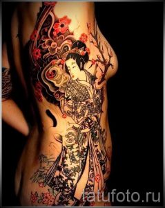 тату гейша фото для статьи про значение татуировки с гейшей - tatufoto.ru - 56