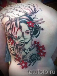 тату гейша фото для статьи про значение татуировки с гейшей - tatufoto.ru - 59