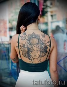 тату гейша фото для статьи про значение татуировки с гейшей - tatufoto.ru - 60