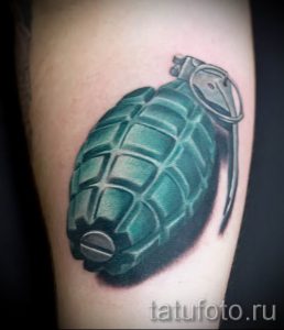 тату граната фото готовой татуировки для статьи про значение тату - tatufoto.ru 7