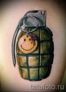 тату граната фото готовой татуировки для статьи про значение тату - tatufoto.ru 15