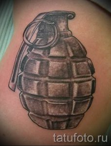 тату граната фото готовой татуировки для статьи про значение тату - tatufoto.ru 17