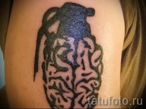 тату граната фото готовой татуировки для статьи про значение тату - tatufoto.ru 18