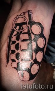 тату граната фото готовой татуировки для статьи про значение тату - tatufoto.ru 19