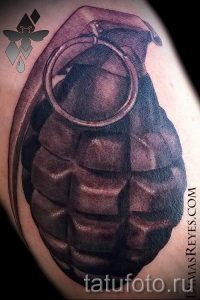 тату граната фото готовой татуировки для статьи про значение тату - tatufoto.ru 21