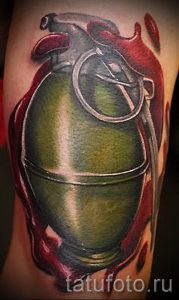 тату граната фото готовой татуировки для статьи про значение тату - tatufoto.ru 29