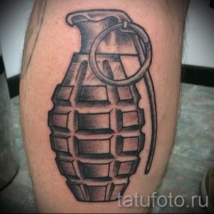 тату граната фото готовой татуировки для статьи про значение тату - tatufoto.ru 32