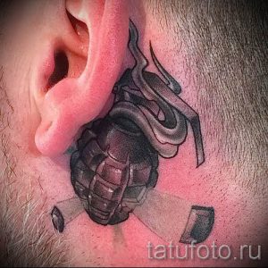 тату граната фото готовой татуировки для статьи про значение тату - tatufoto.ru 33