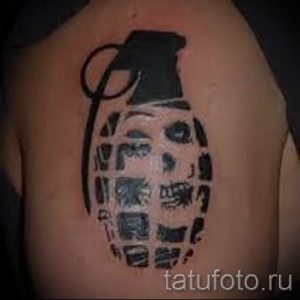 тату граната фото готовой татуировки для статьи про значение тату - tatufoto.ru 35