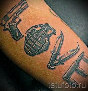тату граната фото готовой татуировки для статьи про значение тату - tatufoto.ru 36