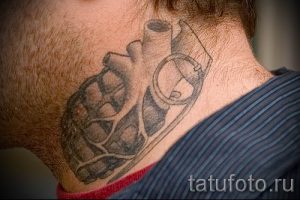 тату граната фото готовой татуировки для статьи про значение тату - tatufoto.ru 50