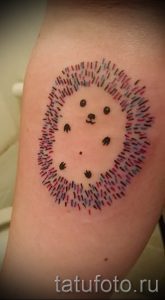тату ежик фото - примеры для статьи про значение тату еж - tatufoto.ru -1