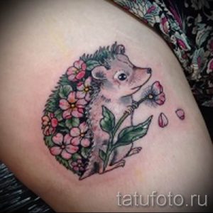 тату ежик фото - примеры для статьи про значение тату еж - tatufoto.ru - 9