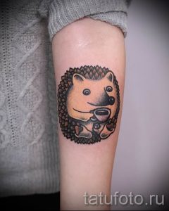тату ежик фото - примеры для статьи про значение тату еж - tatufoto.ru - 10