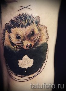 тату ежик фото - примеры для статьи про значение тату еж - tatufoto.ru - 13