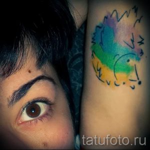 тату ежик фото - примеры для статьи про значение тату еж - tatufoto.ru - 18