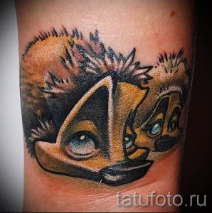 тату ежик фото - примеры для статьи про значение тату еж - tatufoto.ru - 23