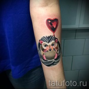 тату ежик фото - примеры для статьи про значение тату еж - tatufoto.ru - 25