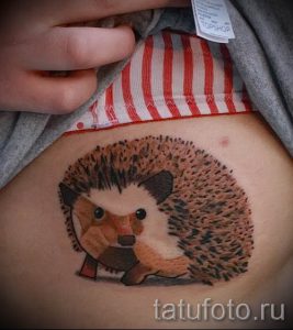 тату ежик фото - примеры для статьи про значение тату еж - tatufoto.ru - 26