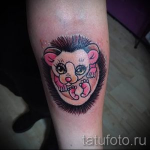 тату ежик фото - примеры для статьи про значение тату еж - tatufoto.ru - 27