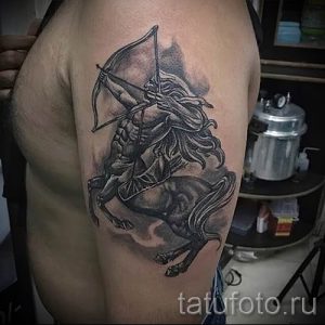 тату кентавр фото - пример для статьи про значение татуировки кентавр - tatufoto.ru - 6