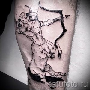 тату кентавр фото - пример для статьи про значение татуировки кентавр - tatufoto.ru - 7