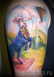 тату кентавр фото - пример для статьи про значение татуировки кентавр - tatufoto.ru - 22