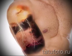 тату молния фото для стати про значение татуировки - tatufoto.ru - 11