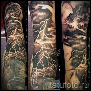 тату молния фото для стати про значение татуировки - tatufoto.ru - 12