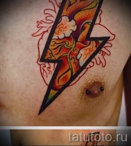 тату молния фото для стати про значение татуировки - tatufoto.ru - 19