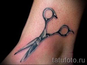 тату ножницы фото пример для статьи про значение рисунка татуировки - tatufoto.ru - 1