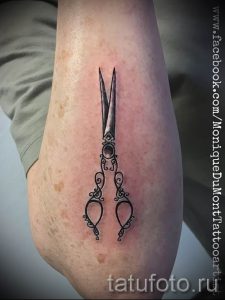 тату ножницы фото пример для статьи про значение рисунка татуировки - tatufoto.ru - 2