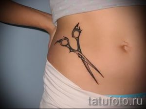 тату ножницы фото пример для статьи про значение рисунка татуировки - tatufoto.ru - 4