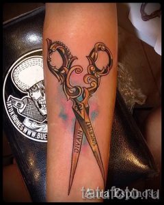 тату ножницы фото пример для статьи про значение рисунка татуировки - tatufoto.ru - 5