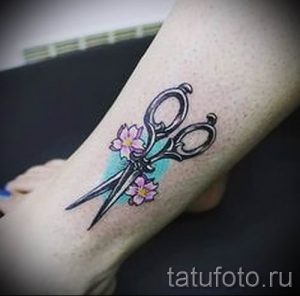 тату ножницы фото пример для статьи про значение рисунка татуировки - tatufoto.ru - 6