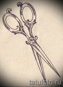 тату ножницы фото пример для статьи про значение рисунка татуировки - tatufoto.ru - 7