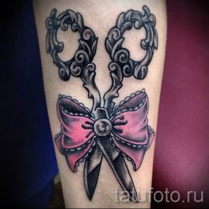 тату ножницы фото пример для статьи про значение рисунка татуировки - tatufoto.ru - 9
