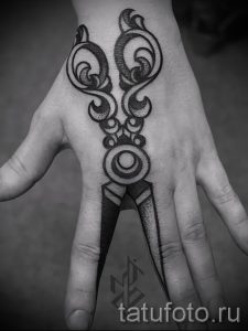 тату ножницы фото пример для статьи про значение рисунка татуировки - tatufoto.ru - 10