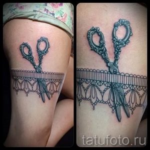 тату ножницы фото пример для статьи про значение рисунка татуировки - tatufoto.ru - 11