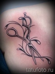 тату ножницы фото пример для статьи про значение рисунка татуировки - tatufoto.ru - 15