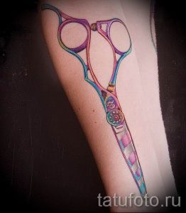 тату ножницы фото пример для статьи про значение рисунка татуировки - tatufoto.ru - 17