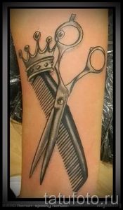 тату ножницы фото пример для статьи про значение рисунка татуировки - tatufoto.ru - 19