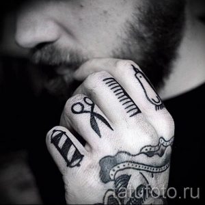 тату ножницы фото пример для статьи про значение рисунка татуировки - tatufoto.ru - 20
