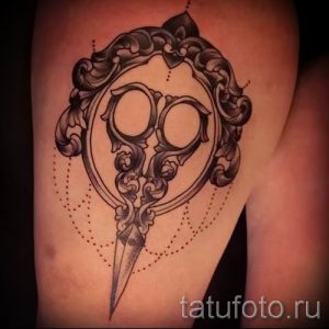 тату ножницы фото пример для статьи про значение рисунка татуировки - tatufoto.ru - 21
