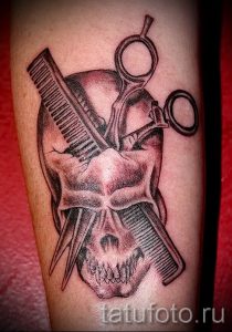 тату ножницы фото пример для статьи про значение рисунка татуировки - tatufoto.ru - 23