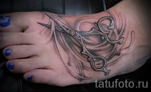 тату ножницы фото пример для статьи про значение рисунка татуировки - tatufoto.ru - 24