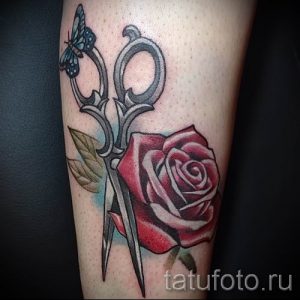 тату ножницы фото пример для статьи про значение рисунка татуировки - tatufoto.ru - 26